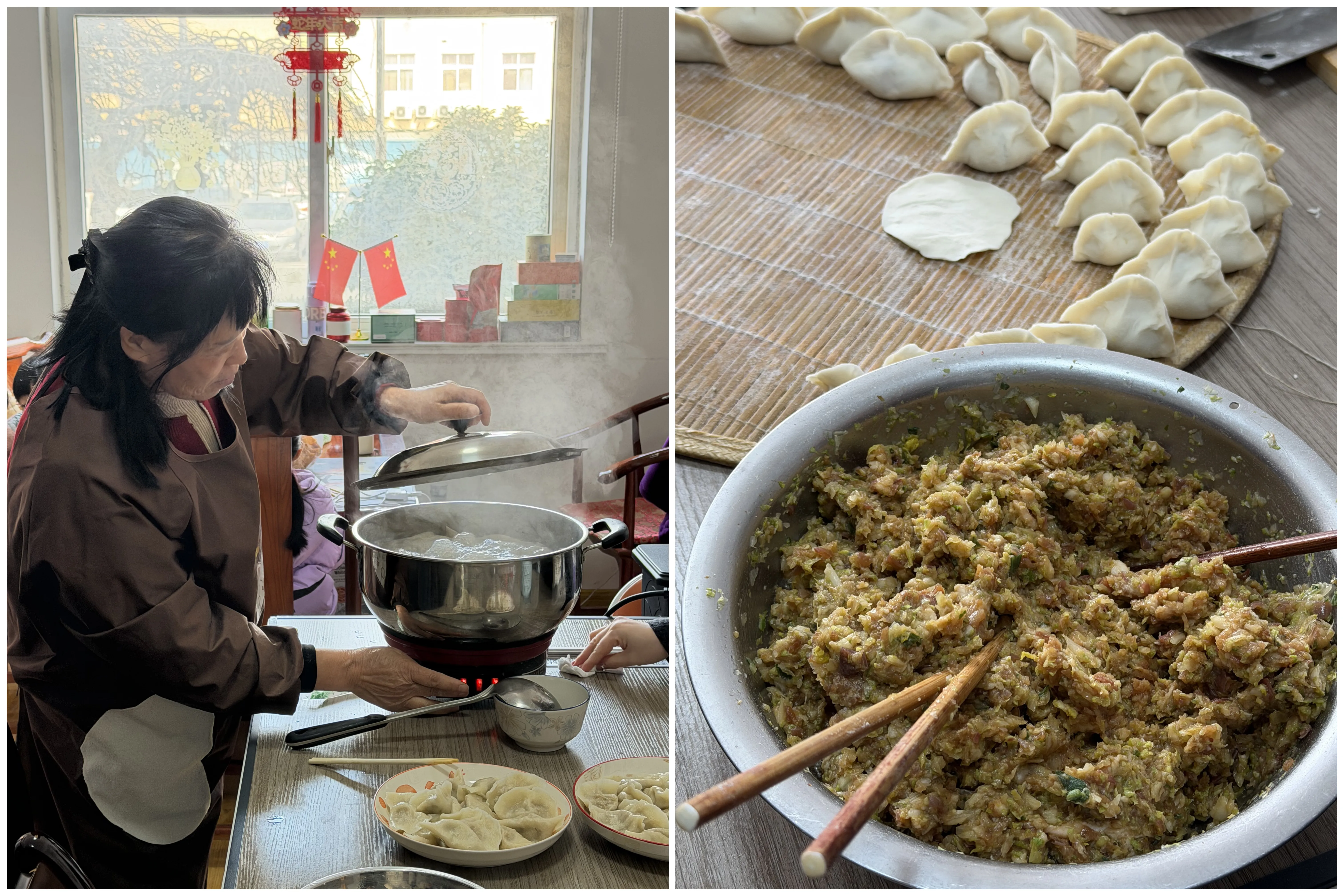 Haozhifeng прославува мала нова година со традиција на кнедли