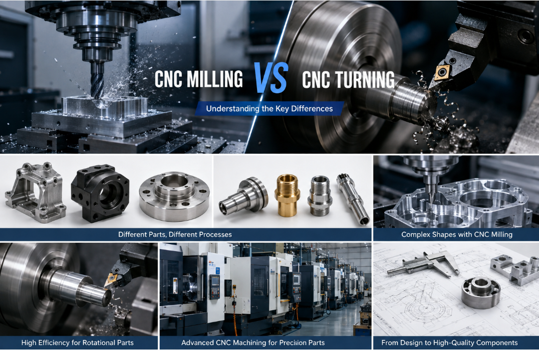 Кои се разликите помеѓу CNC глодањето и CNC вртењето?